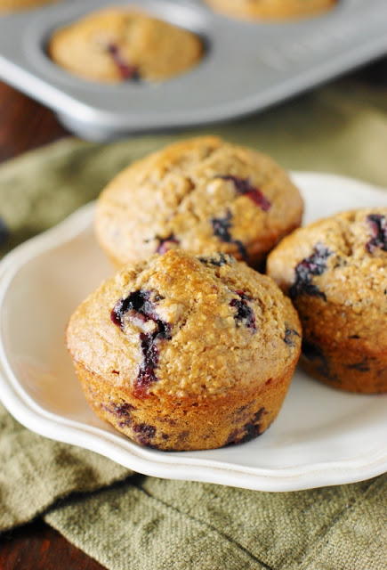 Rise and Shine Blueberry Oatmeal Muffins | FaveSouthernRecipes.com