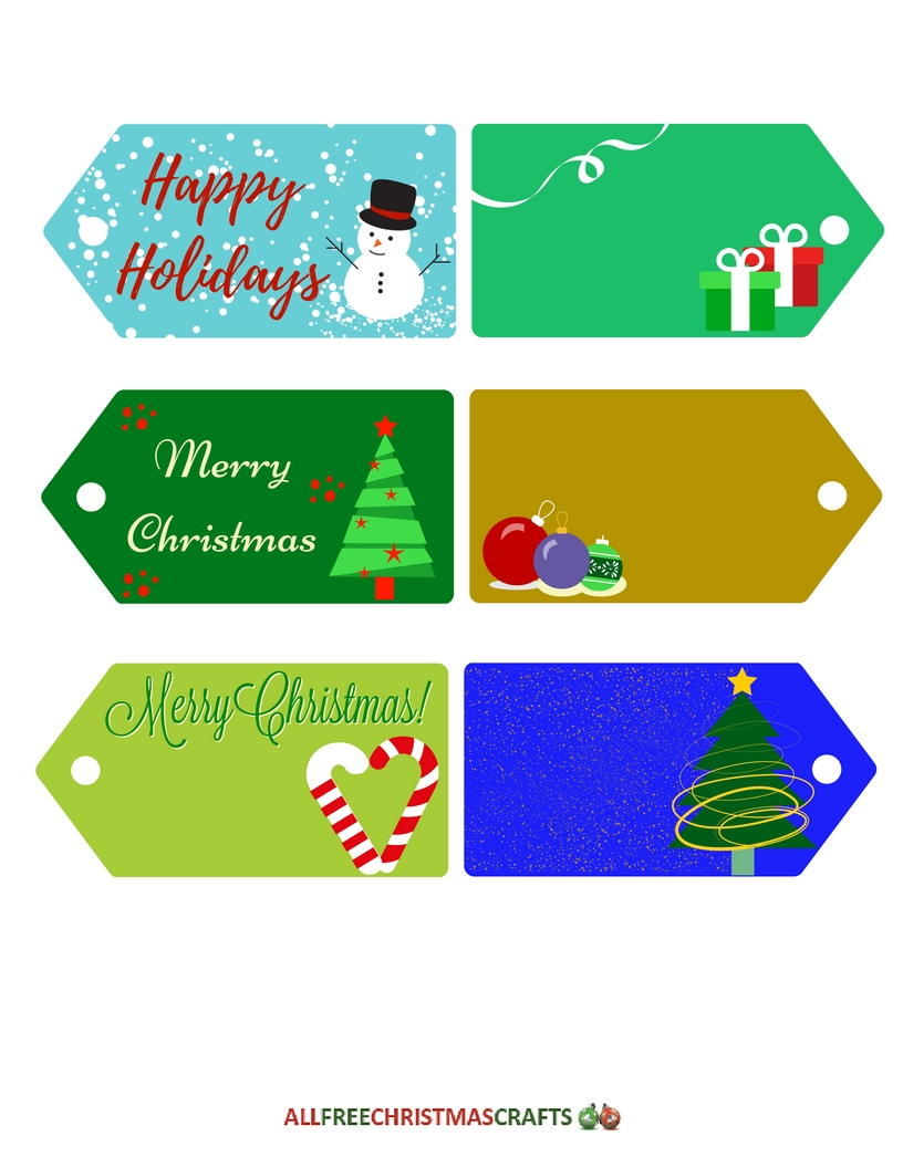 Cutesy Christmas Printable Gift Tags