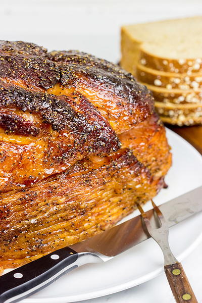 Smoked Maple Glazed Ham