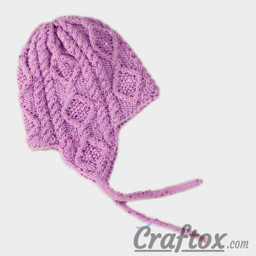 Diamond Cables Earflap Hat