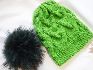 Shamrock Cable Knit Hat