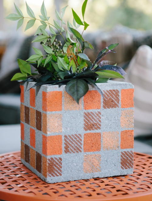 Cinder Block DIY Vases