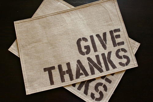 Simple Thanksgiving DIY Placemats
