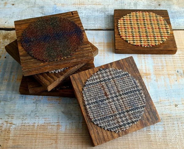Handmade Rustic Coasters Rustic Chic DIY Coasters | DIYIdeaCenter.com