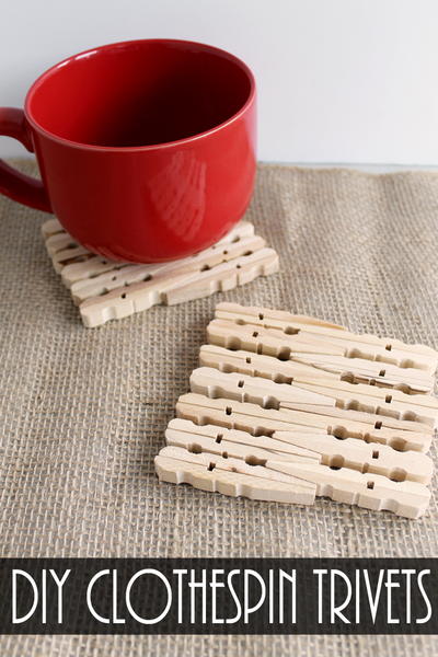 DIY Clothespin Trivets