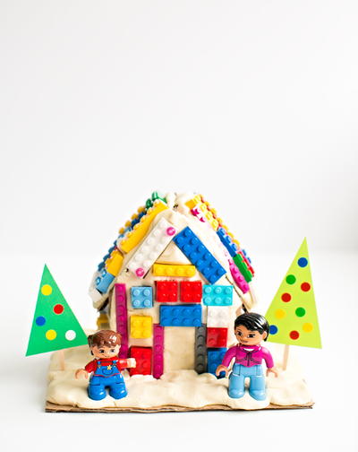 Fun Lego and Playdough DIY Gingerbread House