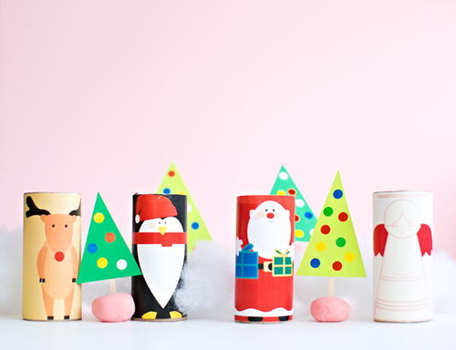 Download Free Easy Christmas Toilet Paper Roll Crafts Allfreekidscrafts Com PSD Mockup Template