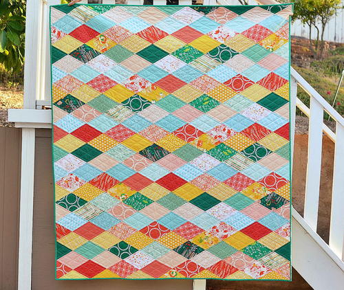 Kissing Diamonds Quilt Tutorial