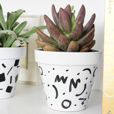 Dotty DIY Flower Pots