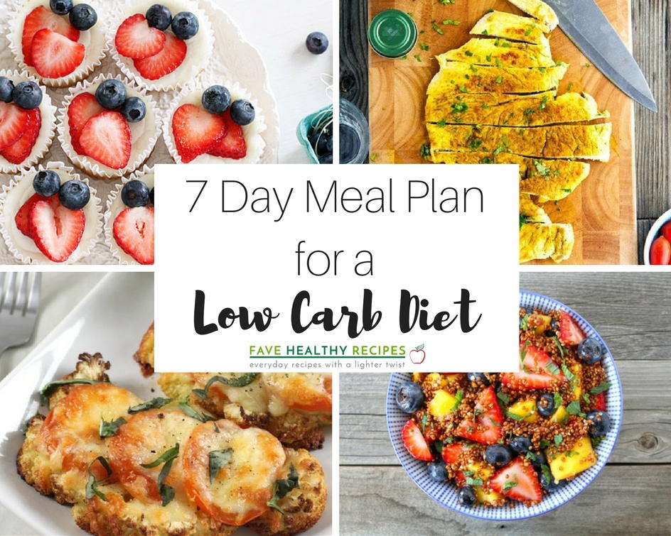 low carb diet recipes meal plan 7 days