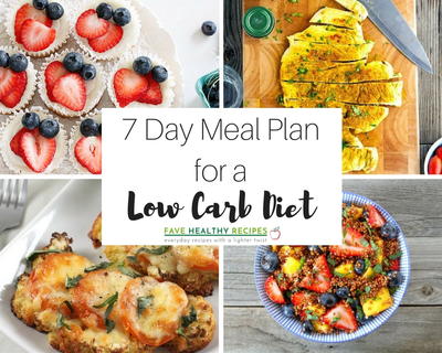 7 Day Meal Plan with all Low Carb Diet Recipes