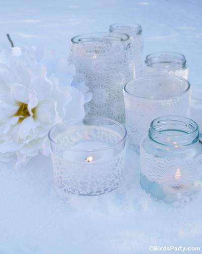 Quick & Easy Lace Candle Holders