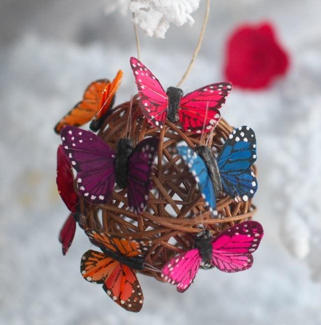 Enchanting Butterfly Ball Ornaments