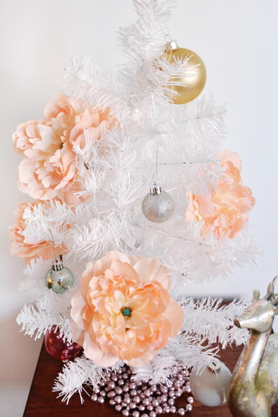 Blushing Peony DIY Christmas Ornaments