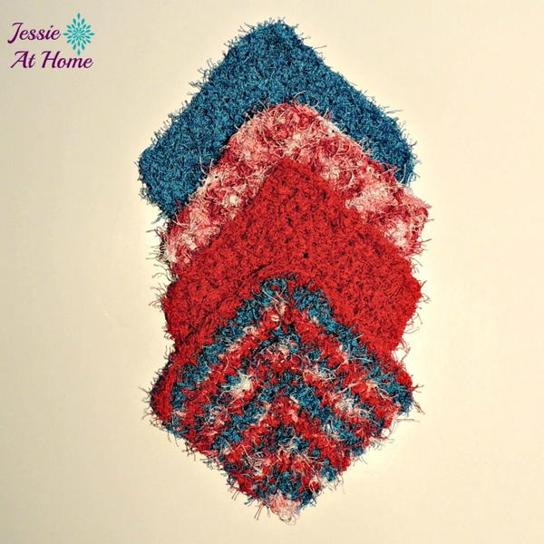 Angled Scrubby Washcloth Pattern