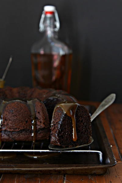 Chocolate Bourbon Bundt Cake