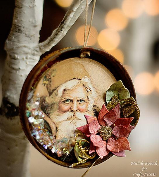 Old Man Winter Jar Lid Ornament