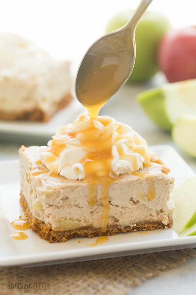 Caramel Apple Cheesecake Bars