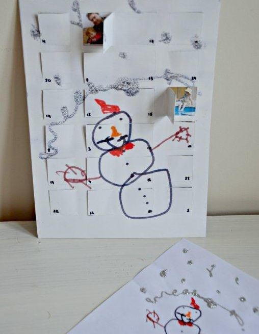 Hidden Family Photos DIY Advent Calendar