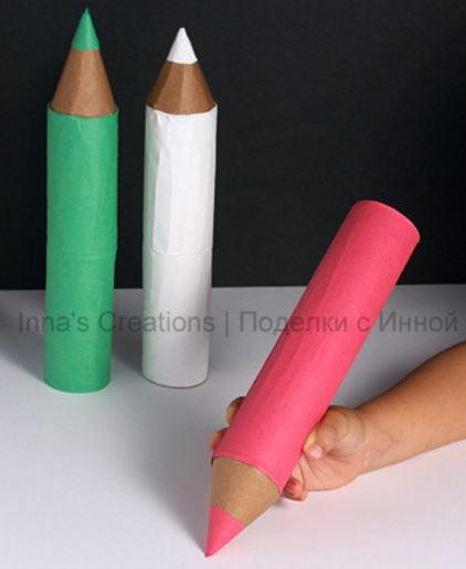 Big Pencil Toilet Paper Roll Crafts