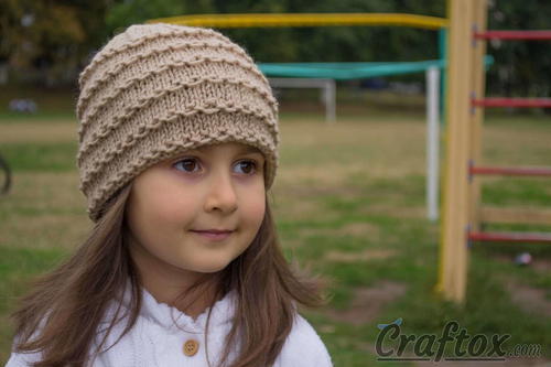 girls knitted hat pattern