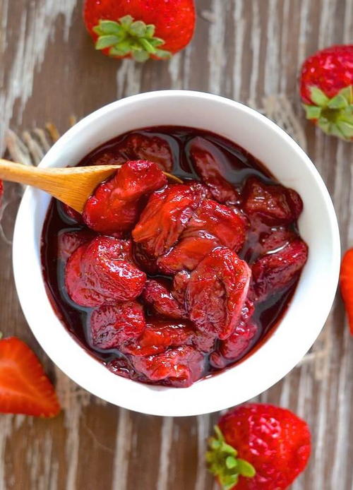 Vanilla Roasted Strawberries 