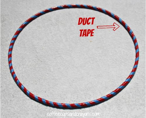 Old School Duct Tape DIY Hula Hoop