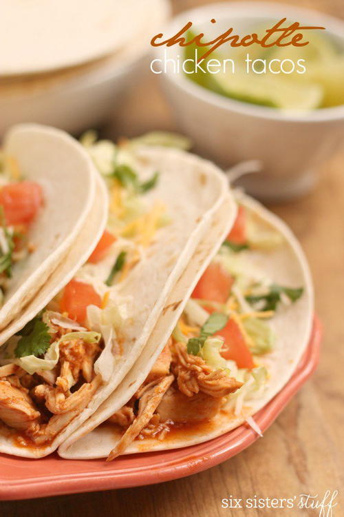Slow Cooker Chipotle Chicken Tacos