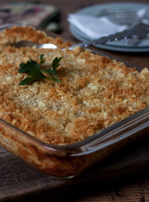 Potato Chip-Topped Funeral Potatoes