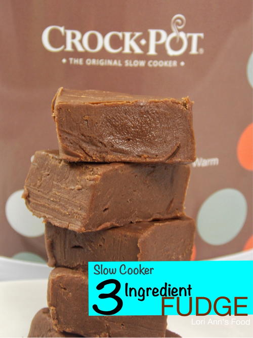 Slow Cooker 3 Ingredient Chocolate Caramel Fudge