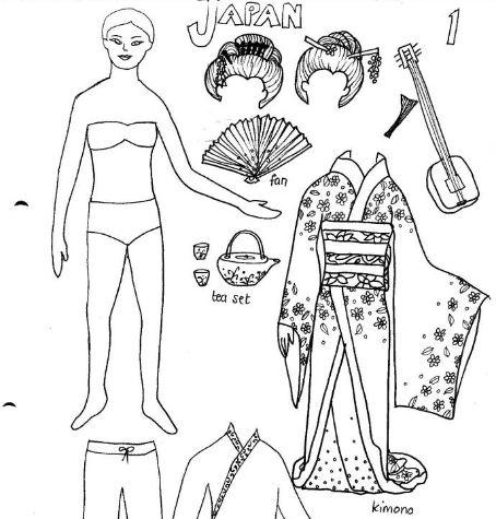 Traditional Garb Printable Paper Dolls