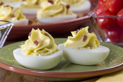 Bacon and Horseradish Deviled Eggs