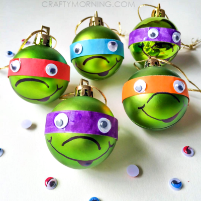 Cute Ninja Turtle DIY Christmas Ornaments