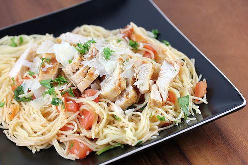 Copycat TGI Fridays Bruschetta Chicken Pasta