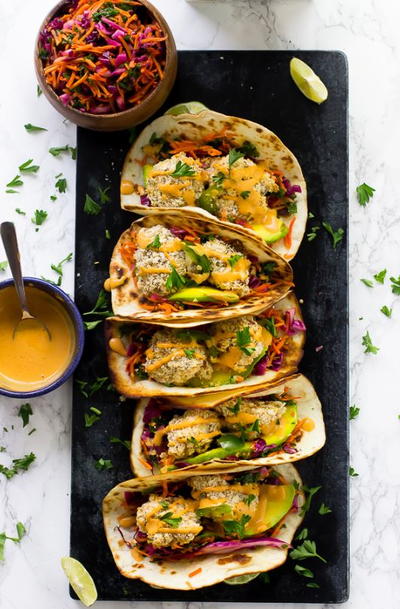 Chipotle Crispy Cauliflower Tacos