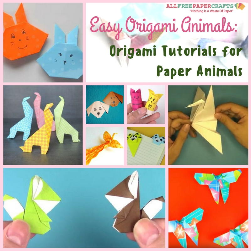 how to make origami animals step by step