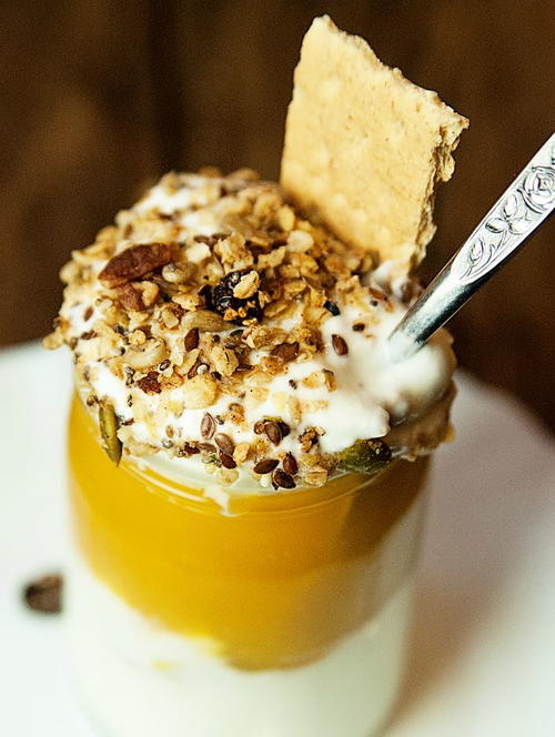 Pumpkin Spice Granola Parfaits