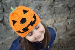 Child's Pumpkin Hat