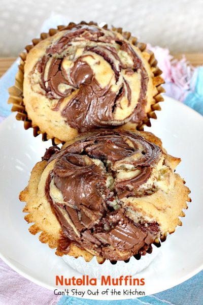Nutella Swirl Muffins | FaveSouthernRecipes.com Nutella Swirl Muffins | FaveSouthernRecipes.com