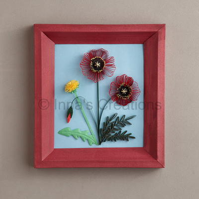 Paper Poppies Quilling Art