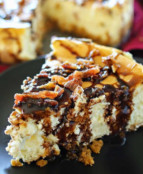 Bacon Bourbon Caramel Cheesecake Recipe