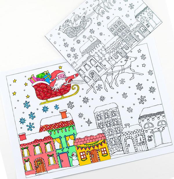 Printable Christmas Coloring Pages and Cards
