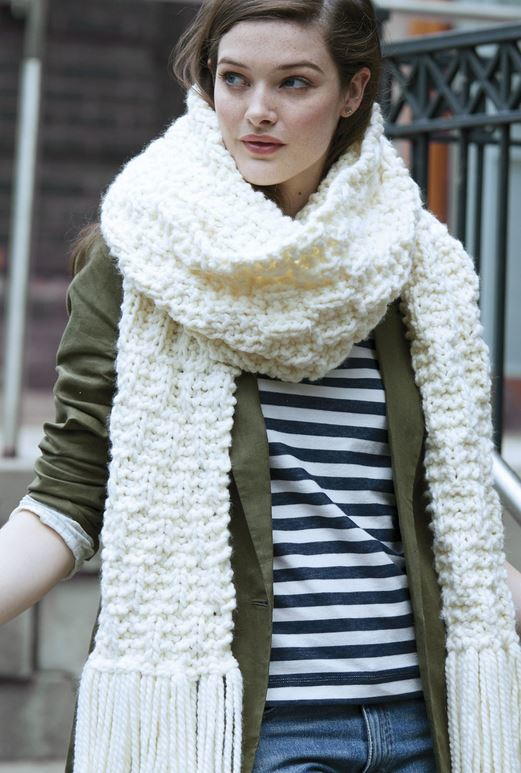 Knitted scarves color Colorful Thick Scarf