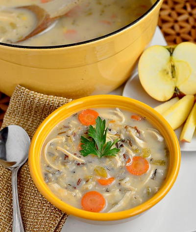 Just-Like Panera Chicken and Wild Rice Soup