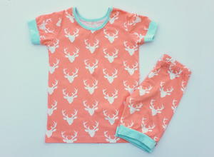 Short Sleeve Pajama Pattern for Kids