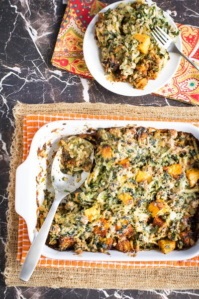 Hearty Potluck Casserole with Turkey and Squash