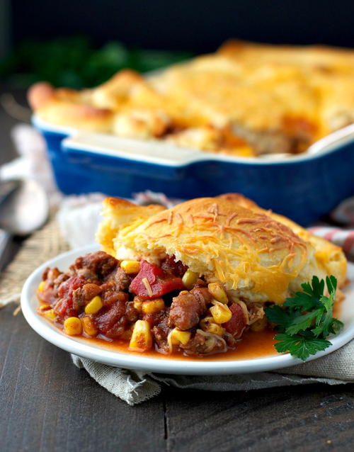 Chili Crescent Roll Bake