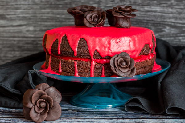 Bloody Good Double Chocolate Halloween Cake