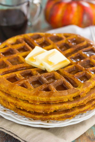 Pumpkin Spice Waffles