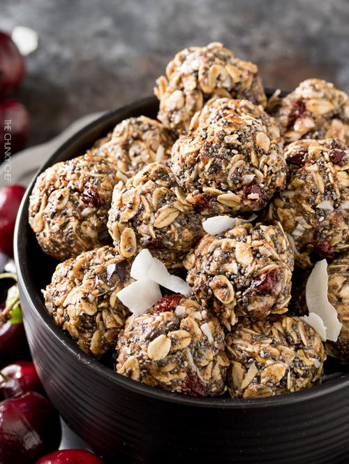 Cherry Chocolate Almond Energy Balls